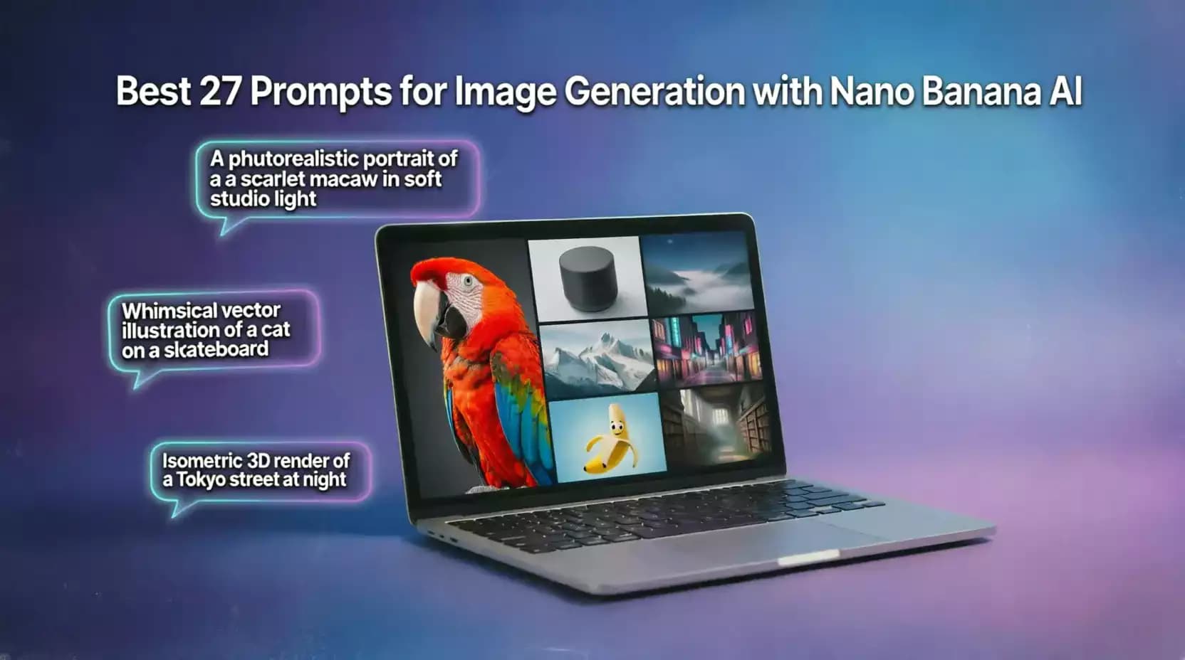 أفضل 27 أمر (Prompt) لتوليد الصور باستخدام Nano Banana