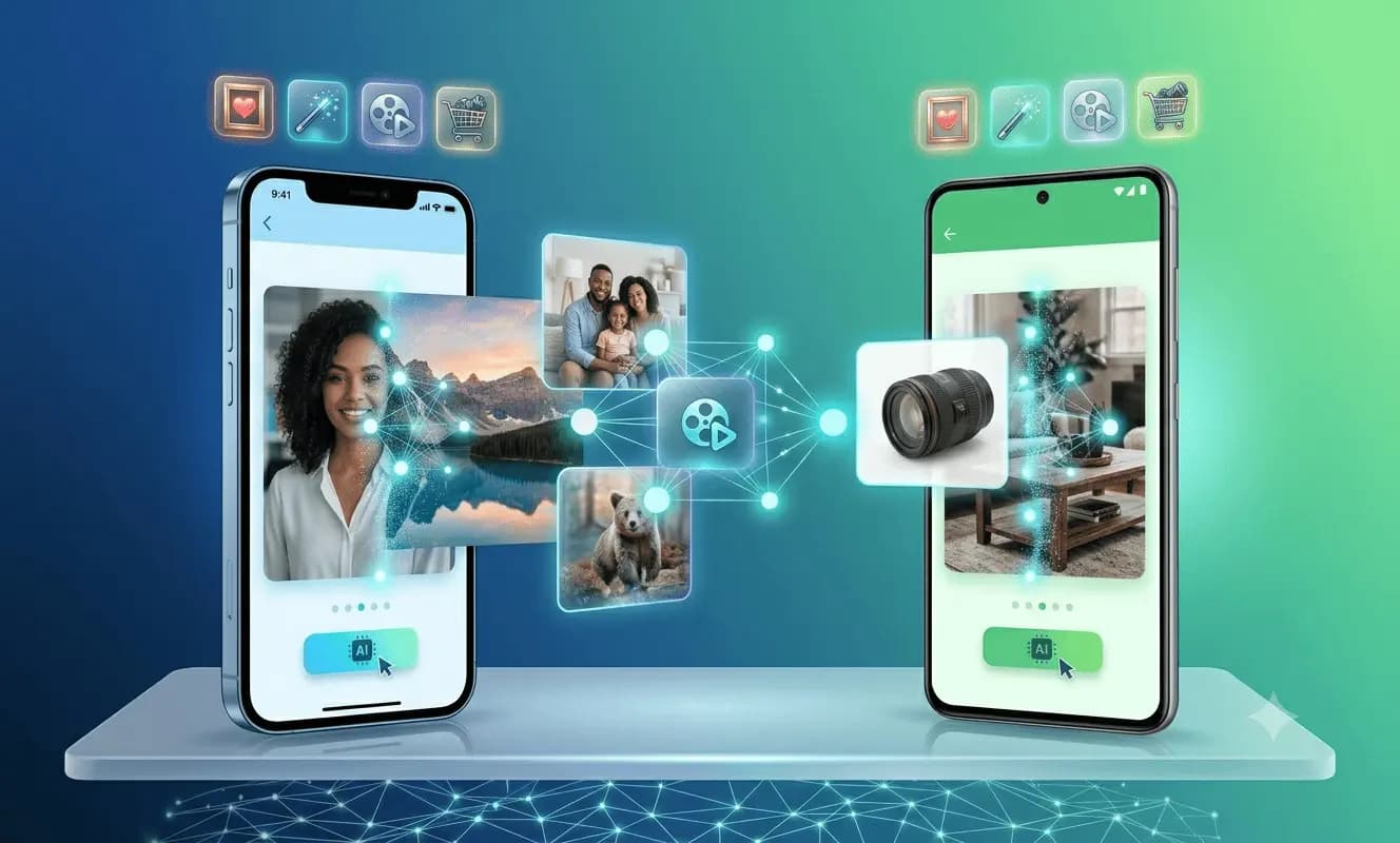 2026 में iPhone और Android के लिए सर्वश्रेष्ठ मुफ्त AI इमेज मर्जिंग मोबाइल ऐप्स