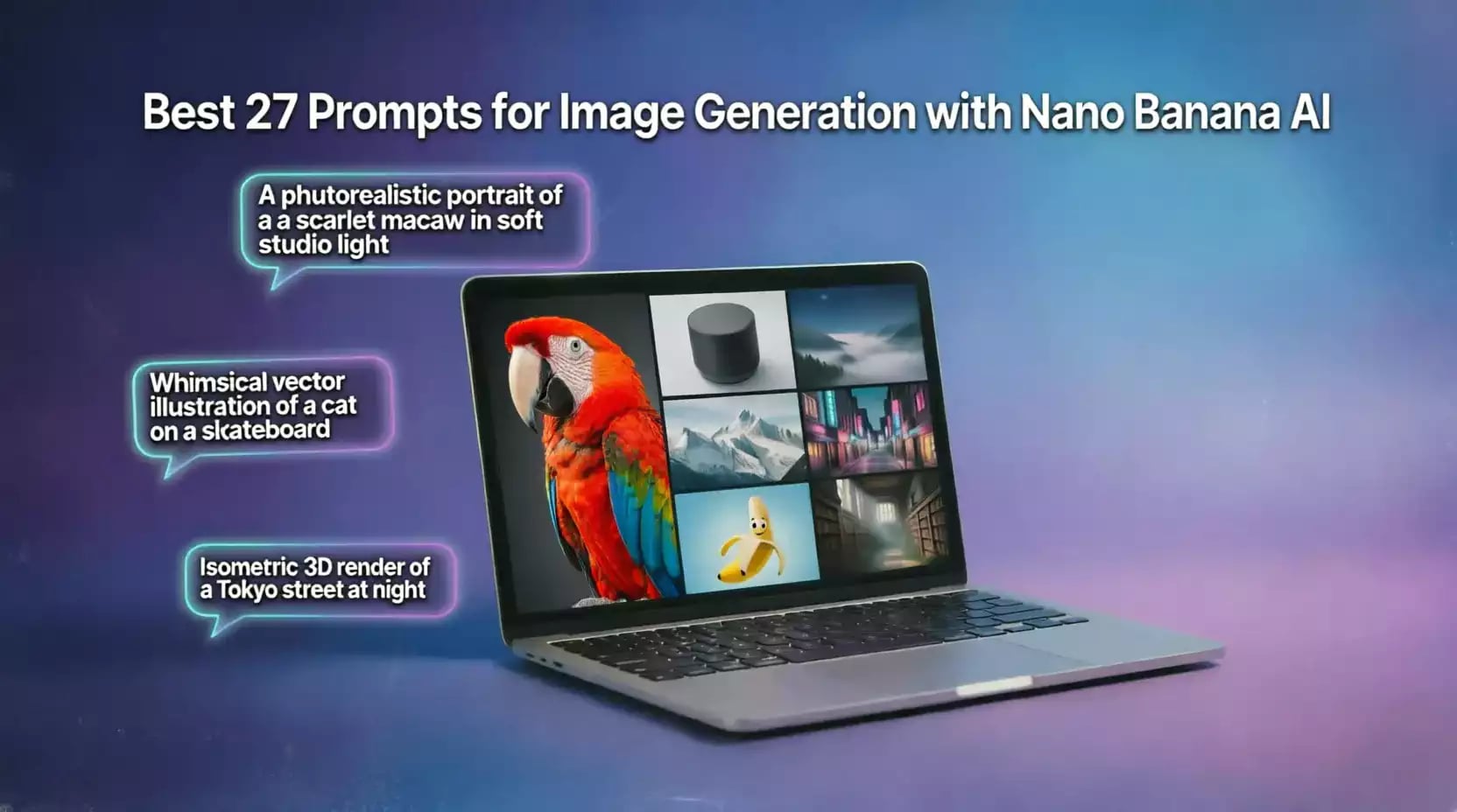 أفضل 27 أمر (Prompt) لتوليد الصور باستخدام Nano Banana